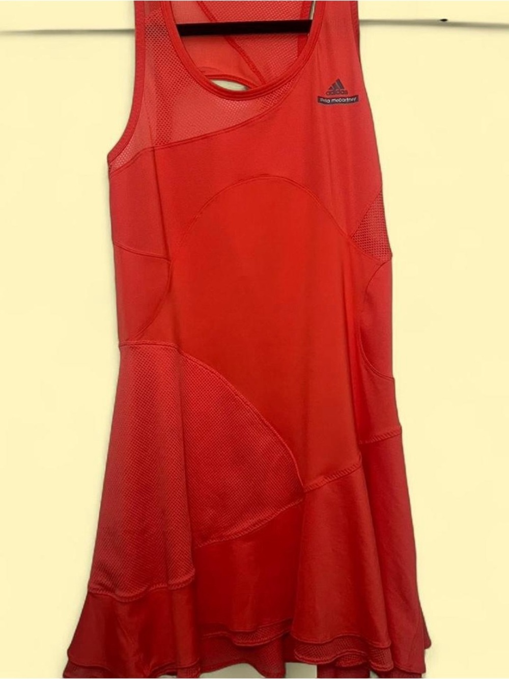 adidas orange cut out back tennis dress stella McCartney